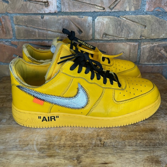 Nike Air  Force 1 Yellow Size 12 - Picture 1 of 10